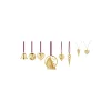 2025 Juleornament Sett 8 stk., gull