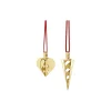 2025 Juleornament Sett 2 stk., gull