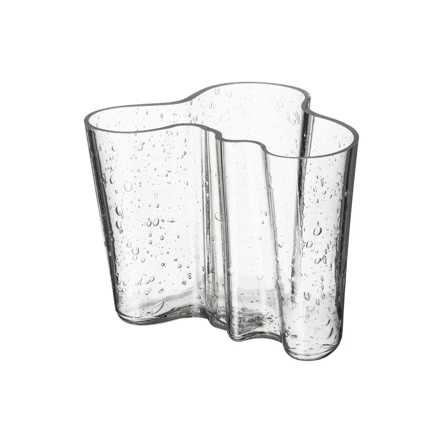 Aalto vase 16 cm, bobleglass klar