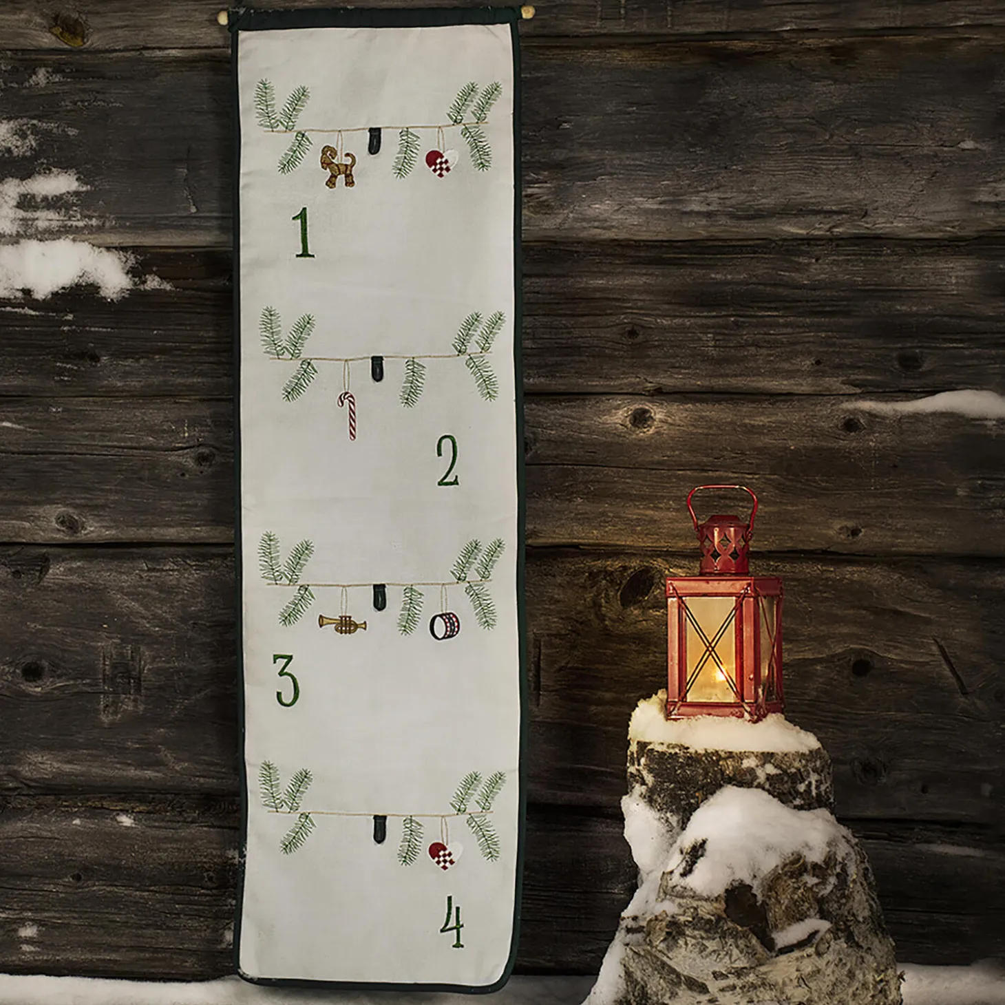 Adventskalender, hvit