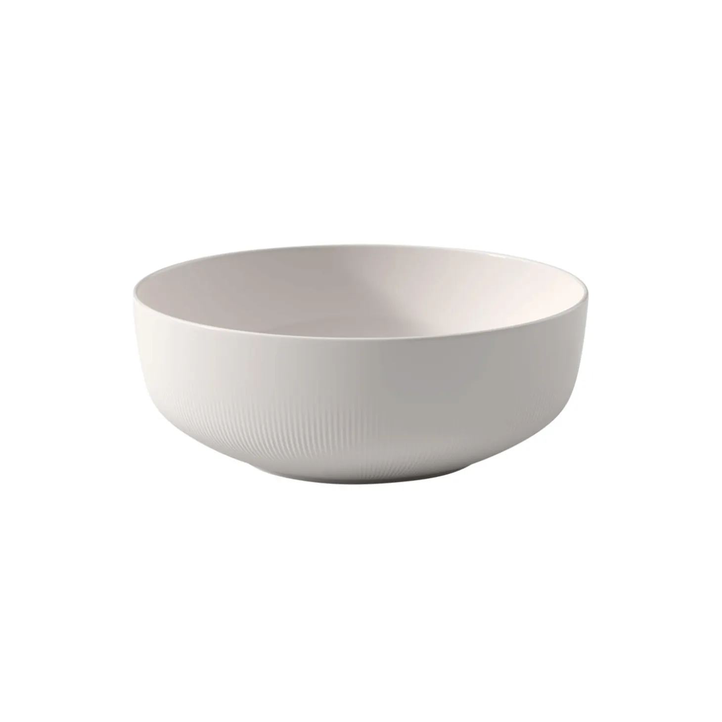 Afina salat skål, hvit