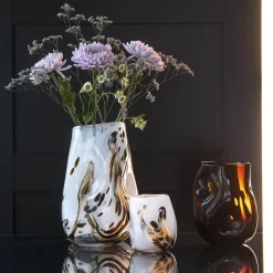 After Rain vase stor, hvit m/dekor