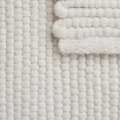 Agner gulvteppe, white