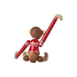Ape med julegenser 2024 liten teak/limba