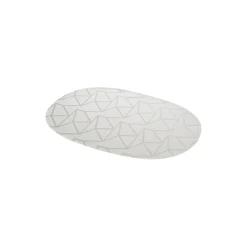 Arne Jacobsen oval spisebrikke, opal grey