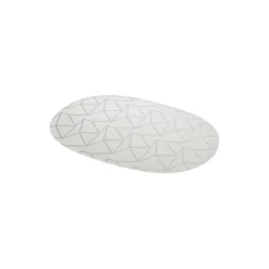 Arne Jacobsen oval spisebrikke, opal grey