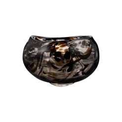 Art bolle kunstglass 23 cm, black/brown