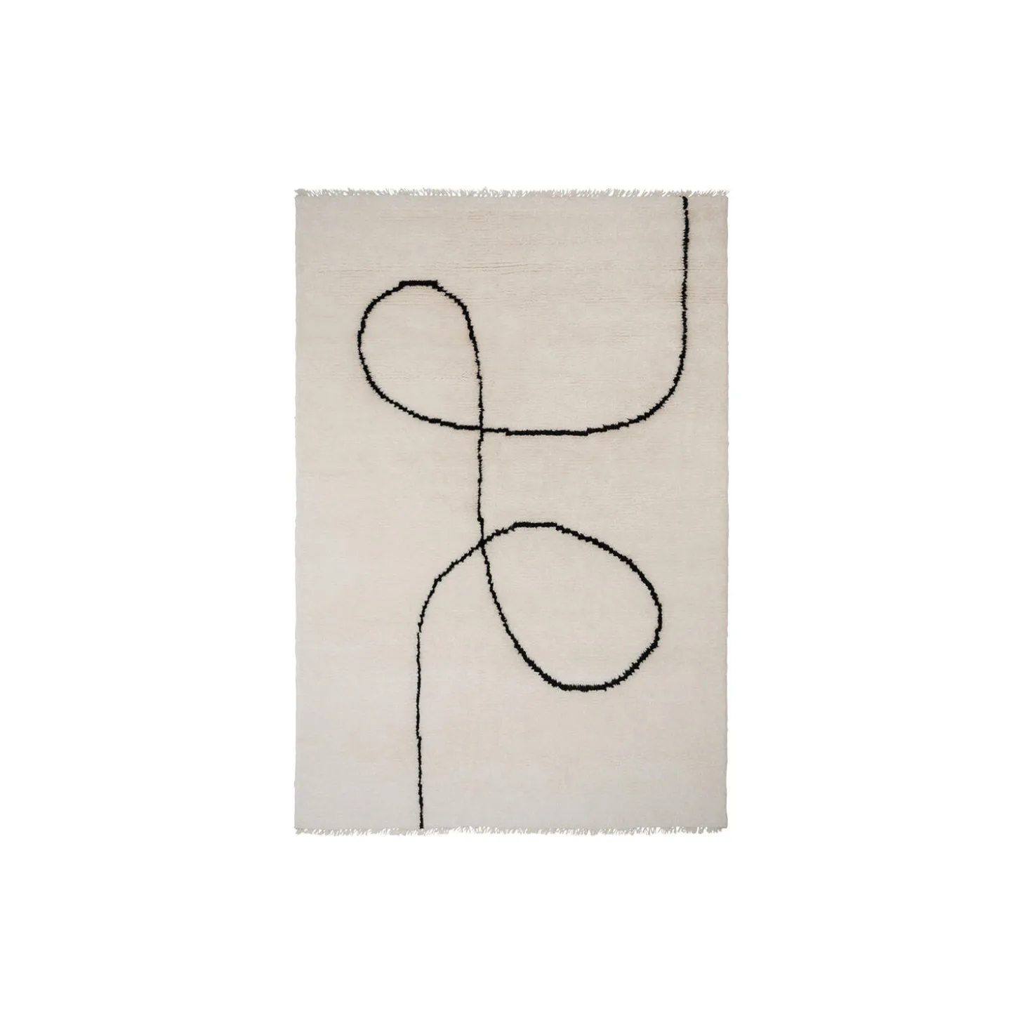 Astral Spiral gulvteppe, black