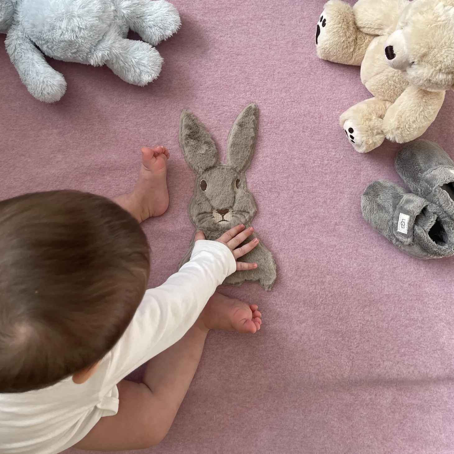 Baby Sweet Bunny Bamboo pledd, pink