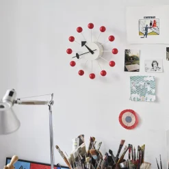 Ball Clock, red