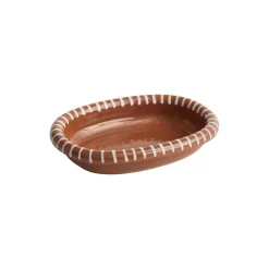 Barro Oval fat S, natural with stripes