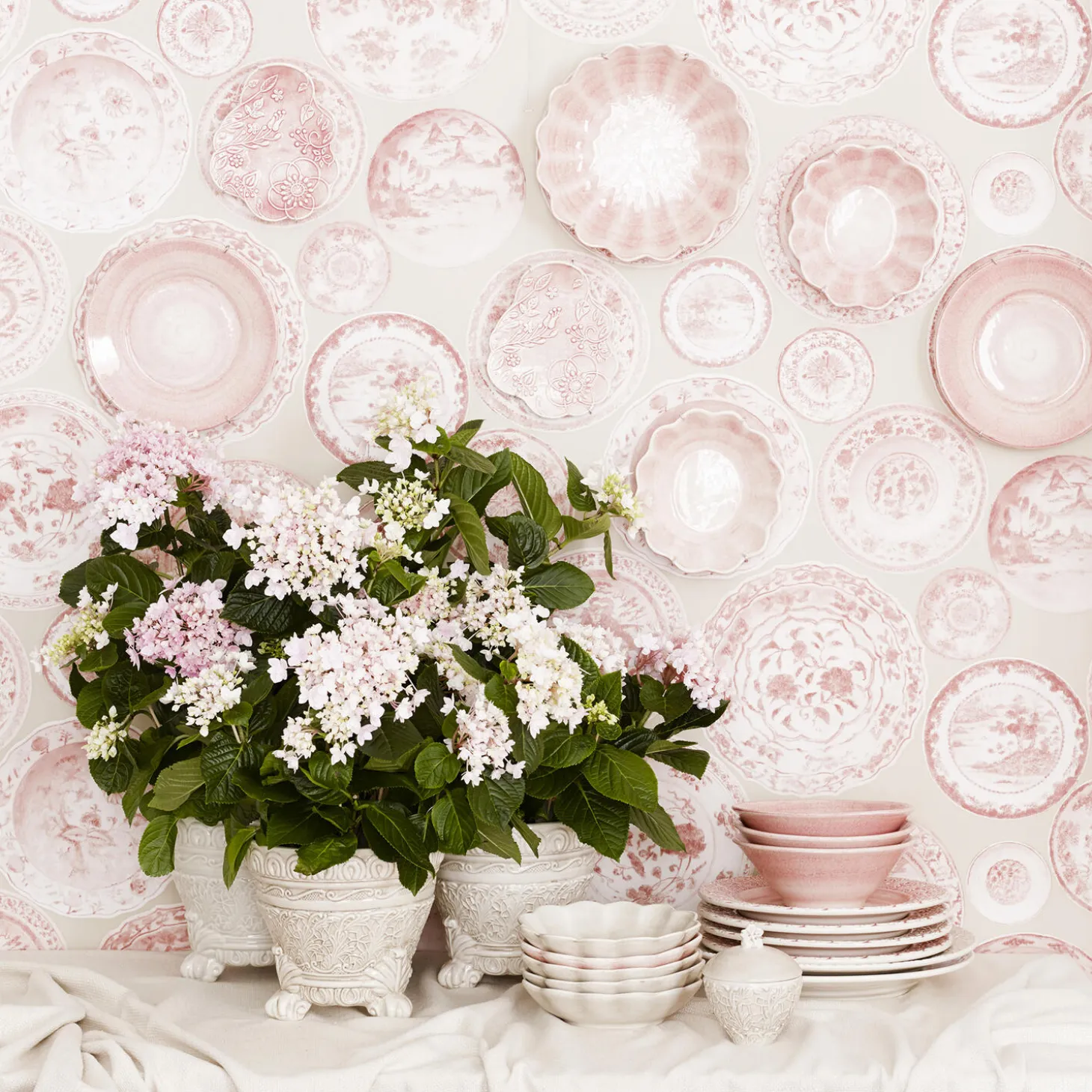 Basic tallerken 21 cm, light pink