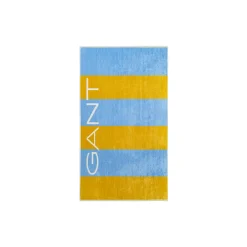 Block Stripe strandhåndkle, mustard yellow