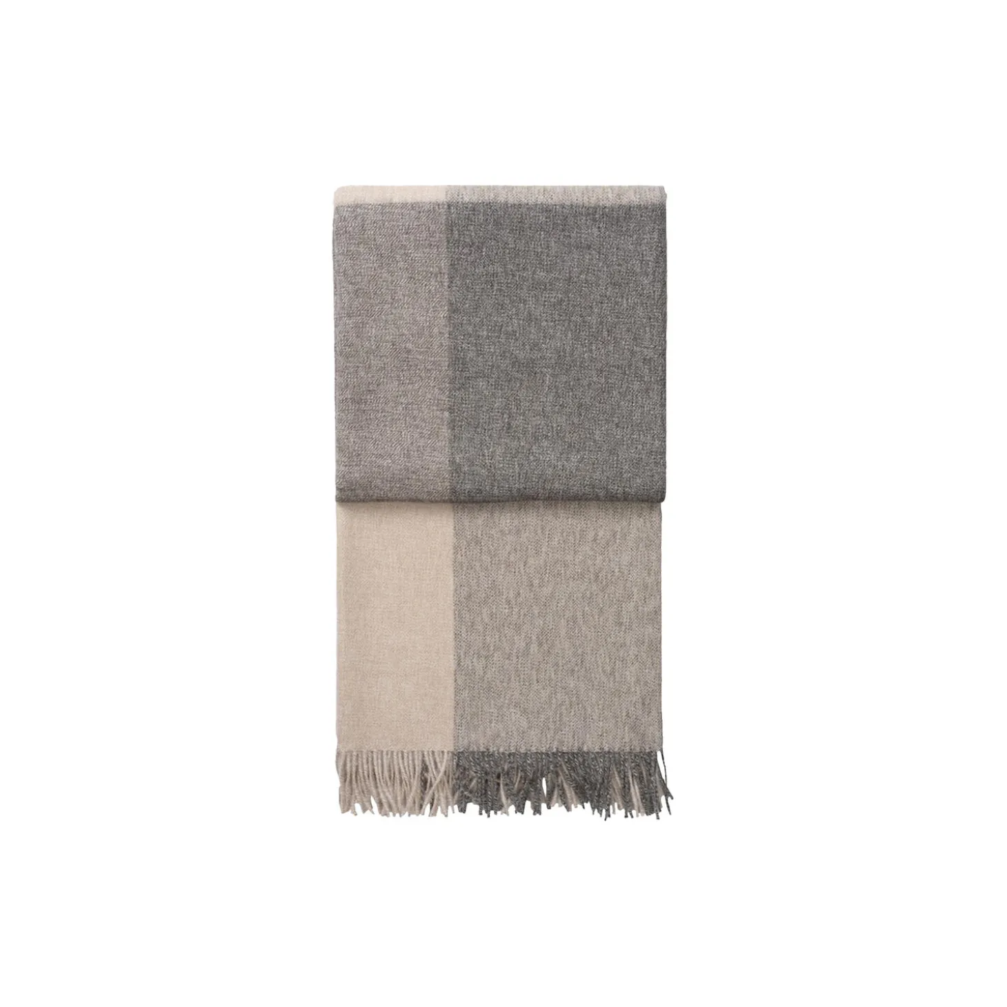 Blocks pledd, beige