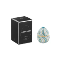 Bois de Russie duftlys egg, espiral blue