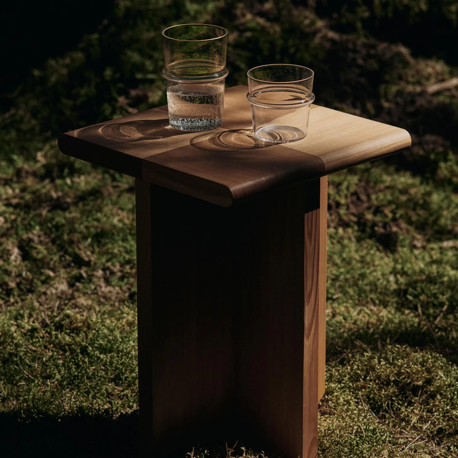 Boya Høyt glass 2 stk., clear with bubbles