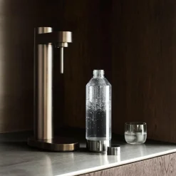 Brus flaske til kullsyremaskin, clear/steel