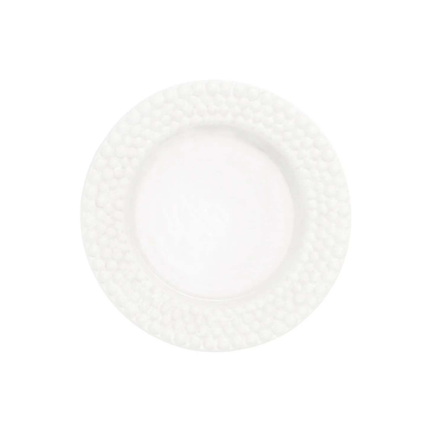 Bubbles tallerken 28 cm, white