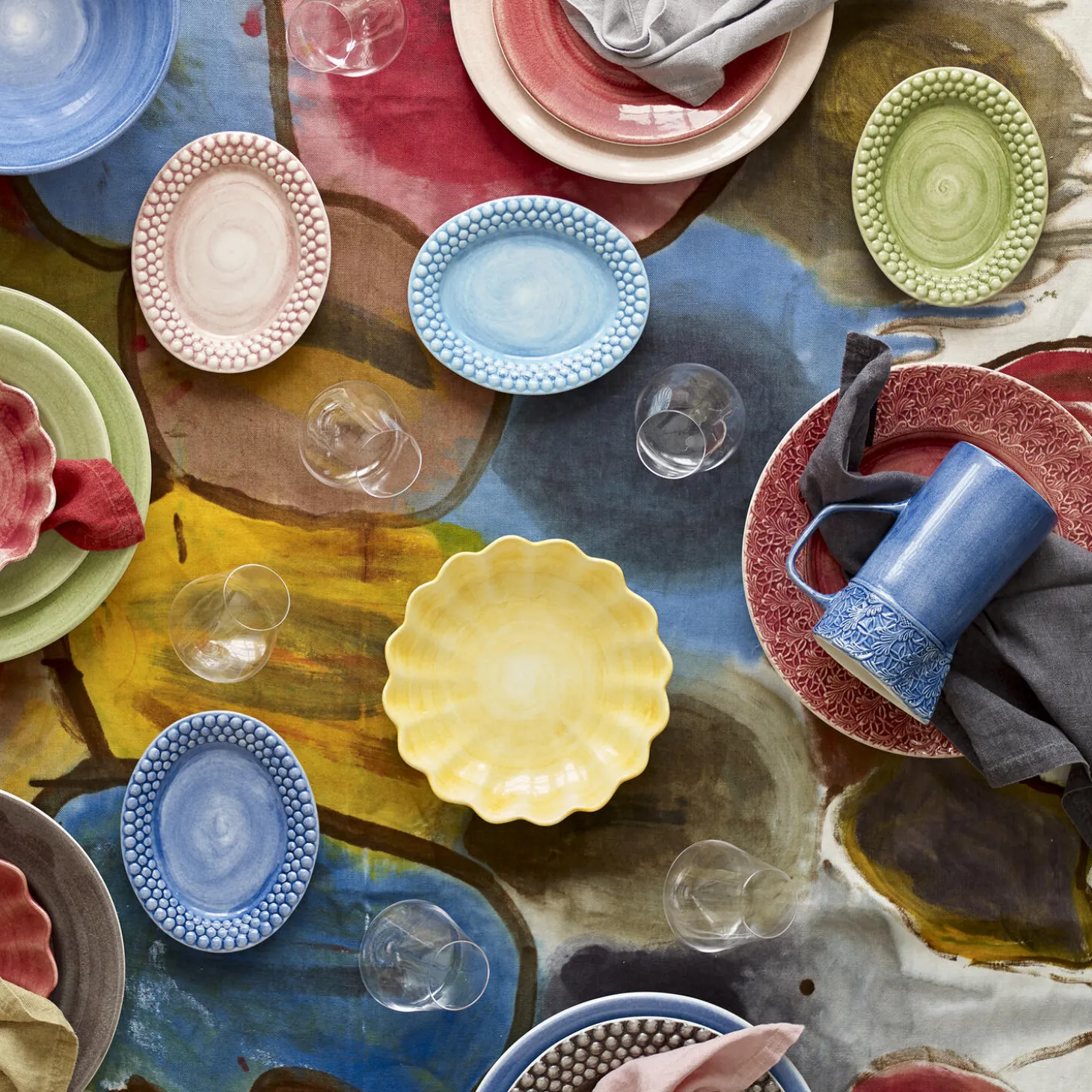 Bubbles tallerken 20x16 cm, green