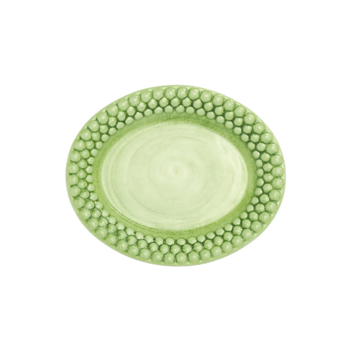 Bubbles tallerken 20x16 cm, green