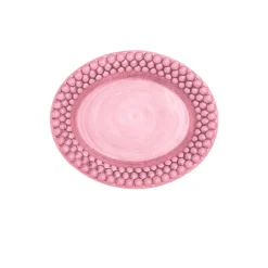 Bubbles tallerken 20x16 cm, pink