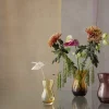 Calabas duo vase, burgunder/amber