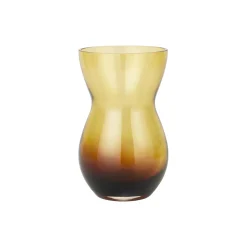 Calabas duo vase, burgunder/amber