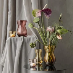 Calabas vase, burgunder