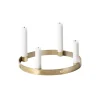Candle Holder Circle Small, brass