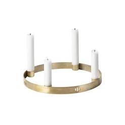 Candle Holder Circle Small, brass