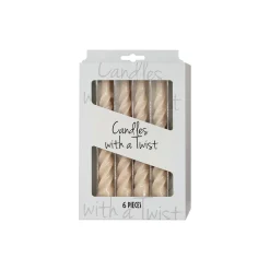 Candles With A Twist lys, glossy white