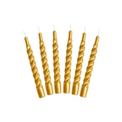 Candles With A Twist lys, gold
