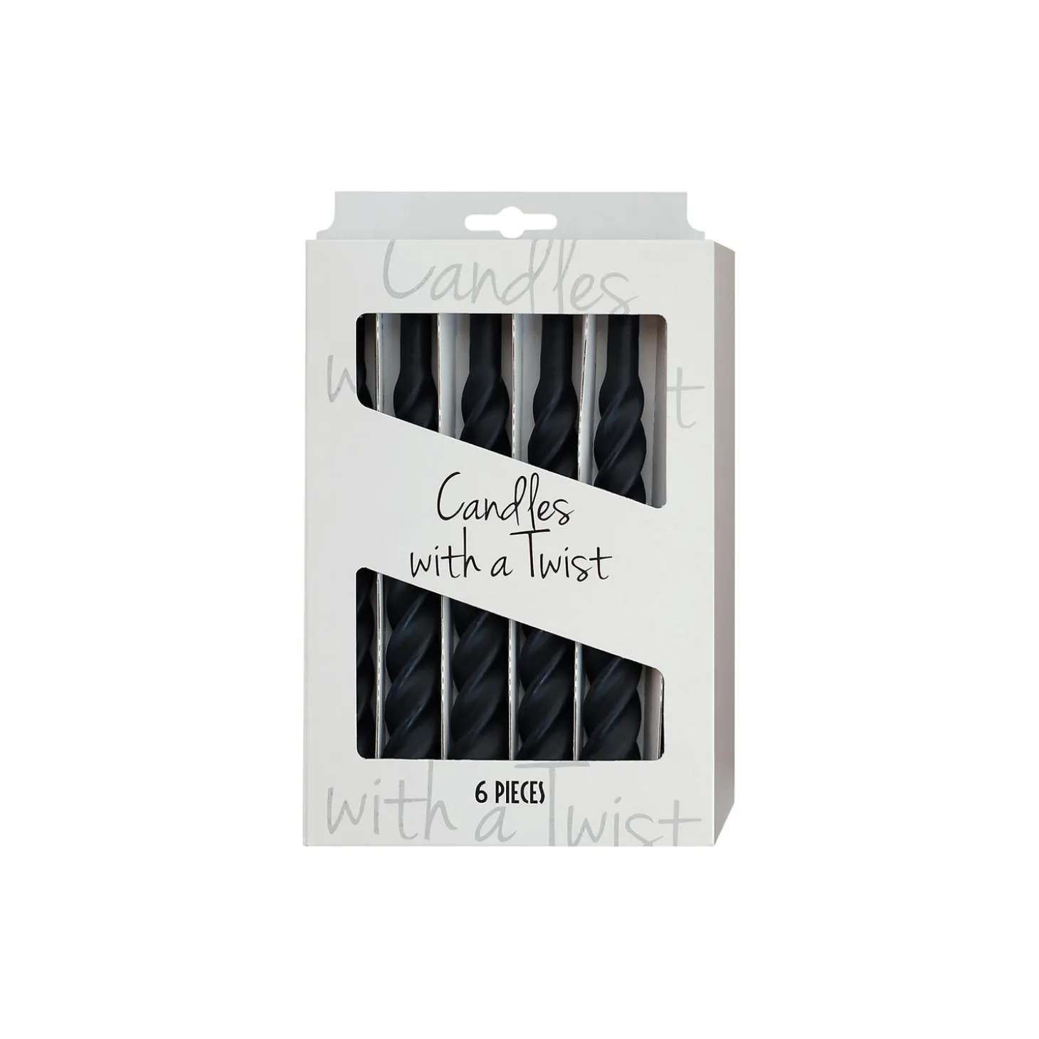 Candles With A Twist lys, matt black