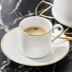 Chateau Septfontaines kaffekopp, hvit