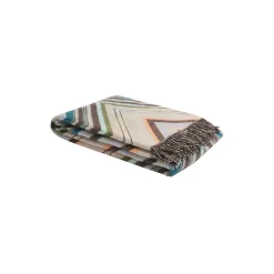 Chevron pledd, brun multifarget
