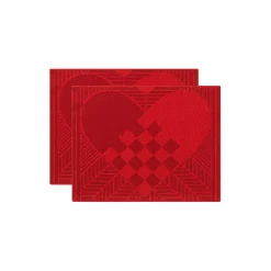 CHRISTMAS RUSTIC 50 juledekkeservietter, gold red