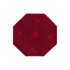 Christmas Traditional juletreteppe, deep red
