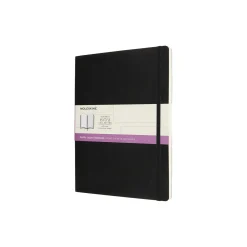Classic Double Notebook linjert/blank, sort