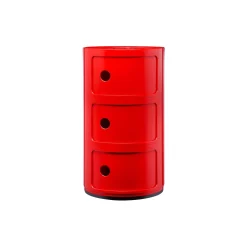 COMPONIBILI 3 ELEMENTI oppbevaringsbord, red