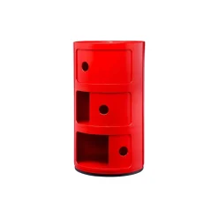 COMPONIBILI 3 ELEMENTI oppbevaringsbord, red