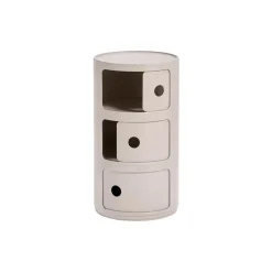 COMPONIBILI BIO 3 ELEMENTI oppbevaringsbord, cream