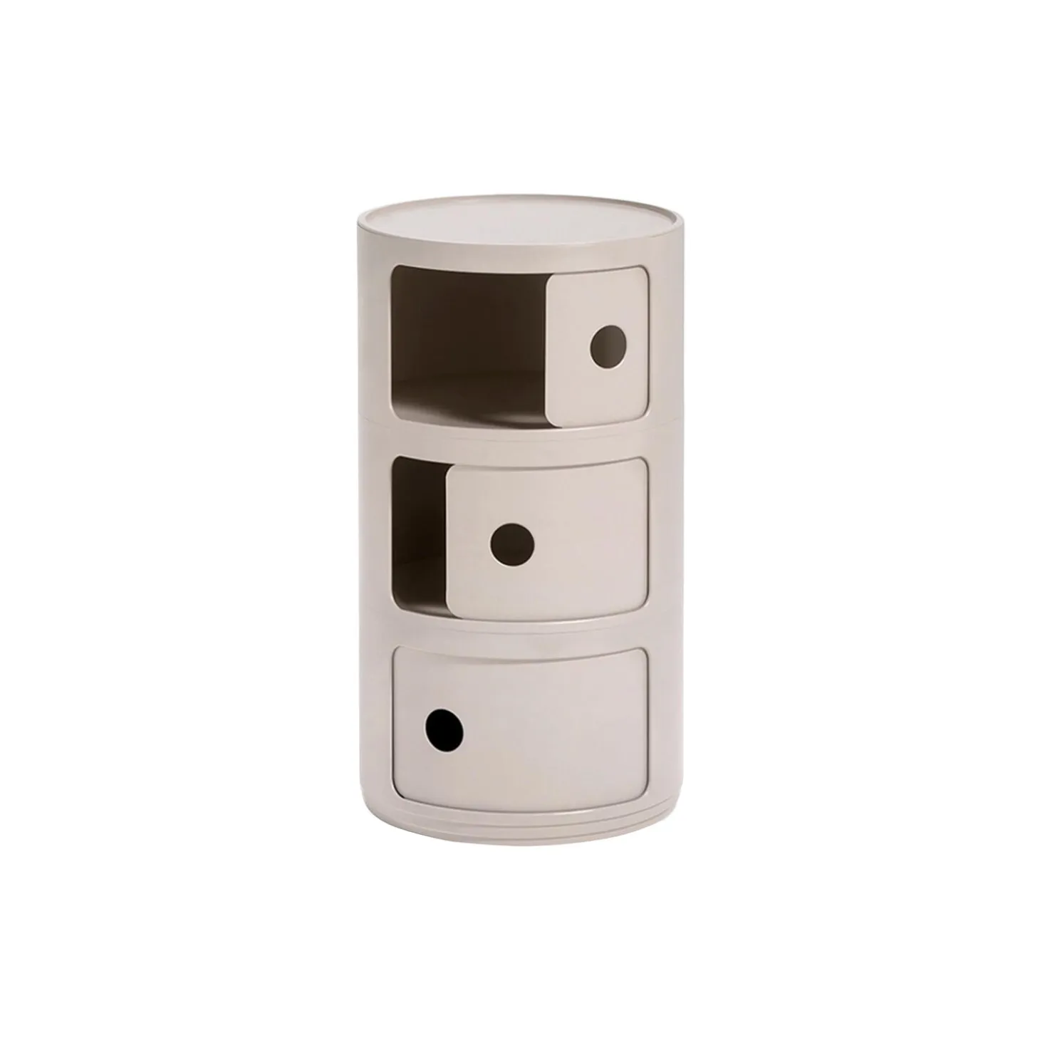 COMPONIBILI BIO 3 ELEMENTI oppbevaringsbord, cream