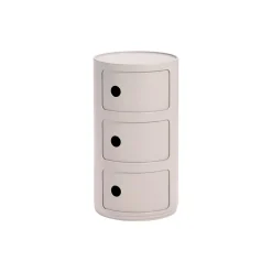 COMPONIBILI BIO 3 ELEMENTI oppbevaringsbord, cream