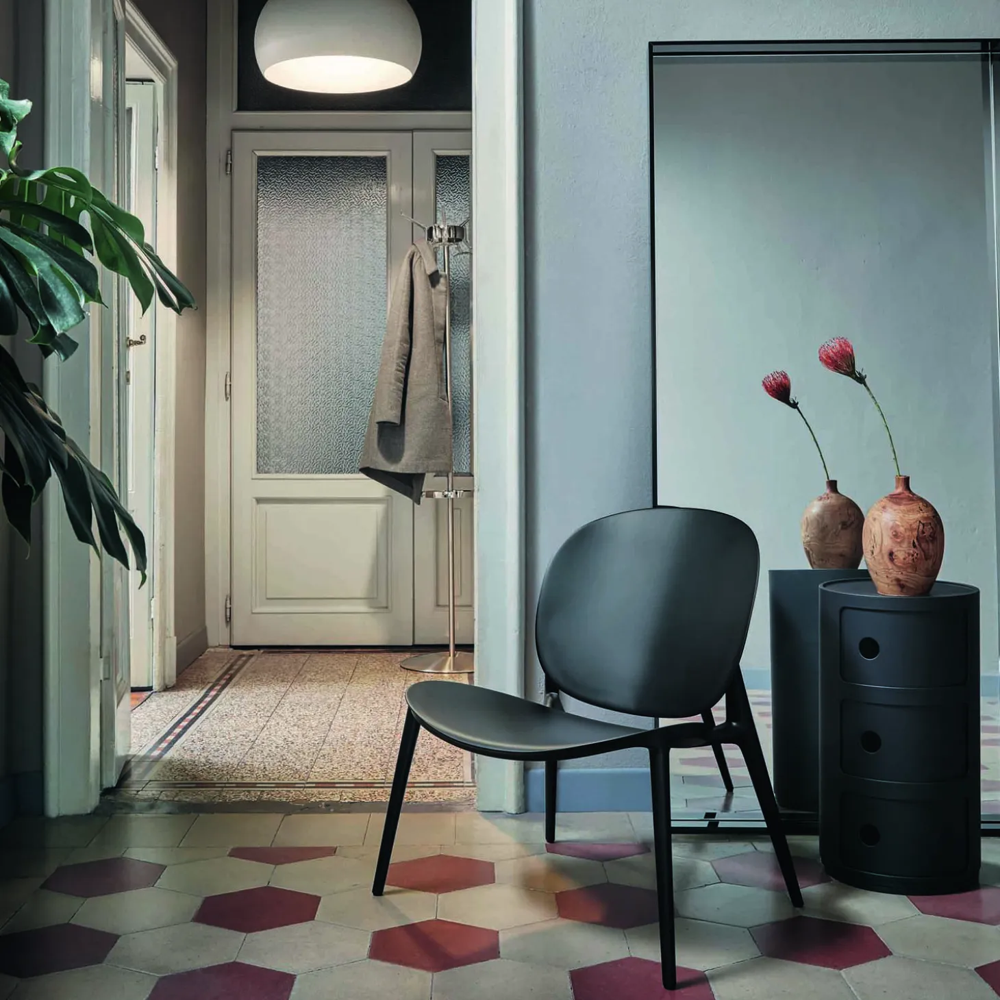 COMPONIBILI RECYCLED 3 ELEMENTI oppbevaringsbord, black