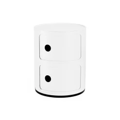 COMPONIBILI RECYCLED 2 ELEMENTI oppbevaringsbord, white