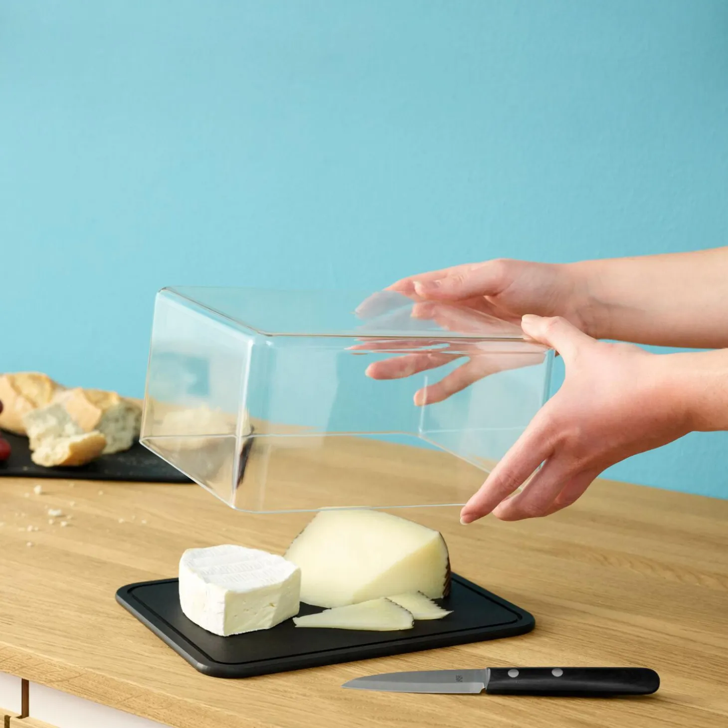 CONTAIN-IT Cheese Box, black
