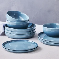 Coupe frokosttallerken, chambray