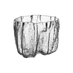 Crackle vase, clear