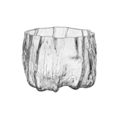 Crackle vase, clear