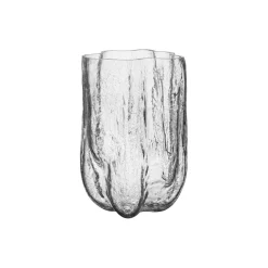 Crackle vase, clear